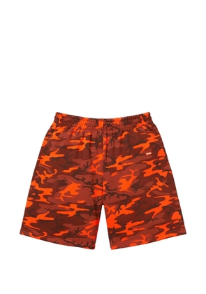 Supreme camouflage track shorts - Red