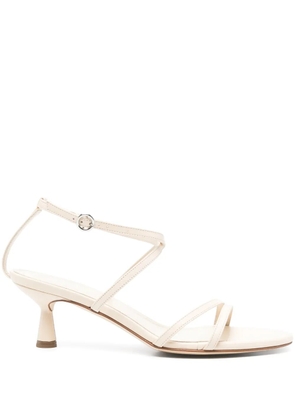 Aeyde 50mm leather sandals - Neutrals