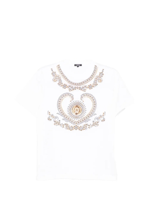 Versace embellished T-shirt - White