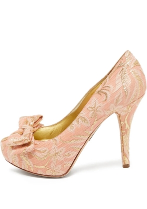 Dolce & Gabbana Pre-Owned 100mm bow-detail pumps - Pink