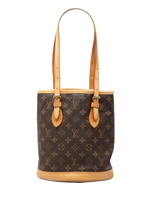 Louis Vuitton Pre-Owned 2012 Monogram Petit bucket bag - Brown