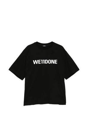 We11done logo-print T-shirt - Black