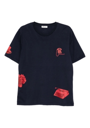 Bally graphic-print cotton T-shirt - Blue