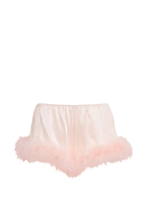 Gilda & Pearl taylor feather trim shorts - Pink