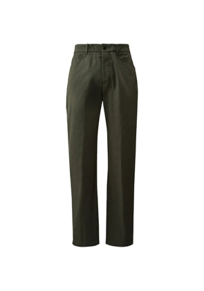 C.P. Company logo-patch trousers - Green