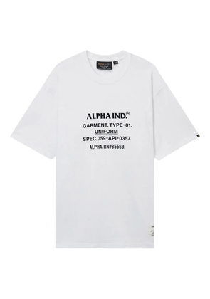 Alpha Industries logo-print T-shirt - White