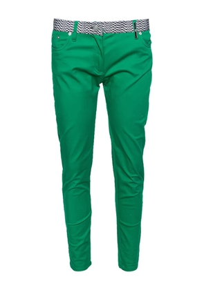 Kenzo Pre-Owned patterned waistband trousers - Green