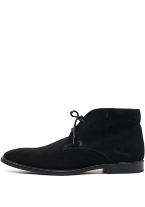 Tod's Vintage pre-owned suede lace-up desert boots - Black
