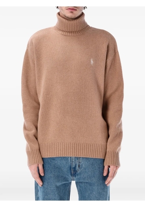 Sporty & Rich wool roll-neck sweater - Brown