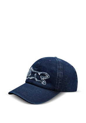 ICECREAM logo-embroidered denim baseball cap - Blue