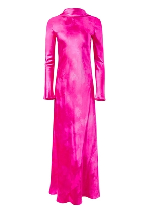 Alejandra Alonso Rojas cowl-back silk gown - Pink