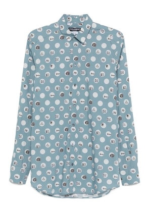 Dolce & Gabbana Pre-Owned 2010s polka-dot shirt - Blue