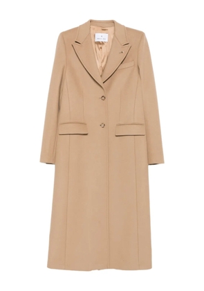 Manuel Ritz wool-blend single-breasted coat - Brown