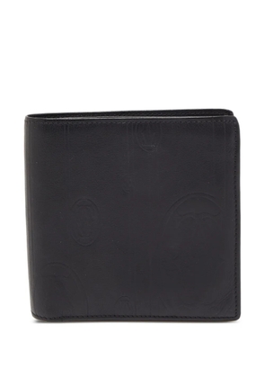 Cartier logo-embroidered leather wallet - Black