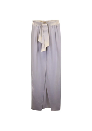 Lanvin Pre-Owned bow-detail maxi skirt - White