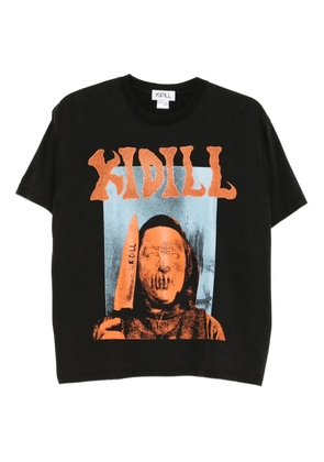 Kidill cracked-face T-shirt - Black