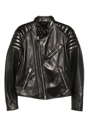 TOM FORD leather biker jacket - Black