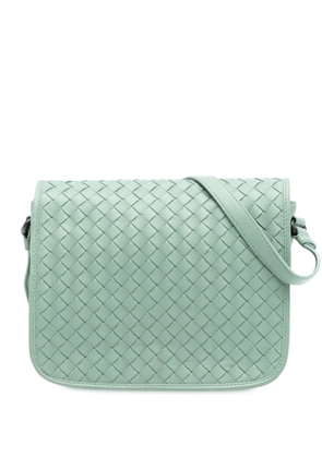 Bottega Veneta Pre-Owned 2012-2025 Nappa Intrecciato Flap crossbody bag - Green