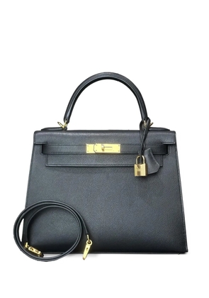 Hermès Pre-Owned 2024 Kelly Sellier 28 Epsom gold-hardware handbag - Black