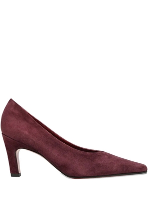 Roberto Festa Wara squared suede pumps - Brown