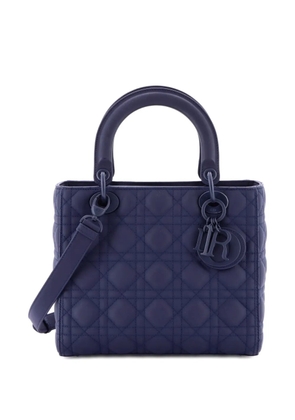 Christian Dior Pre-Owned Ultra Matte Lady Dior Bag Cannage Quilt Calfskin Medium satchel - Blue