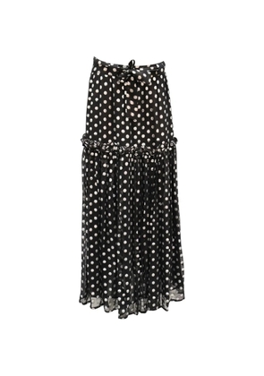 Dodo Bar Or polka-dots-pattern metallic skirt - Black