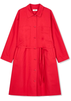 TOMBOY belted cotton shirt dress - Red