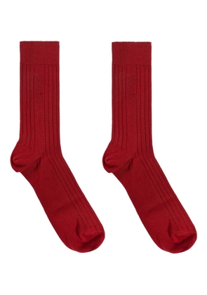 Versace ribbed logo-embroidered socks