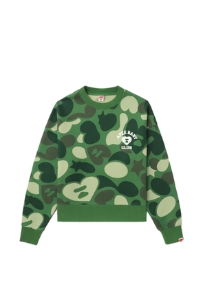 A BATHING APE® camouflage logo top - Green