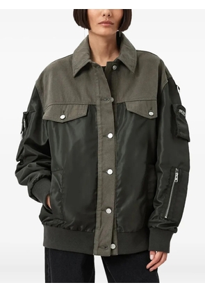 AllSaints Verity chest-pockets bomber jacket - Green