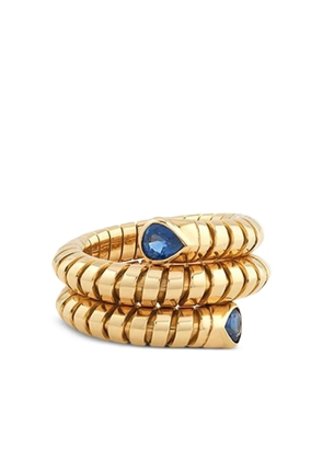 MARINA B 18K yellow gold sapphire trisola ring