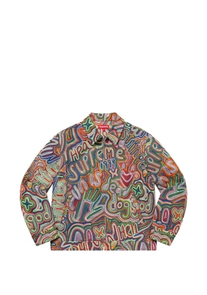 Supreme chainstitch denim shirt jacket - Green