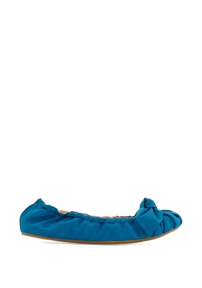 Ferragamo bow-detail ballet flat - Blue