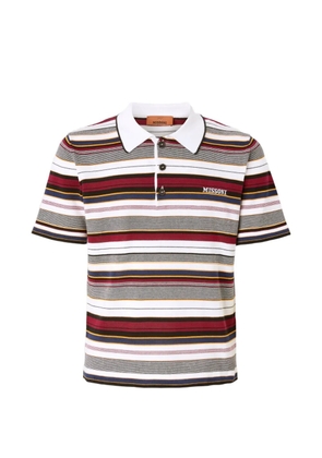 Missoni logo-embroidered polo shirt - White