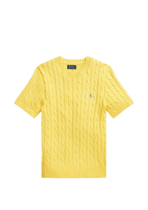 Polo Ralph Lauren cable-knit short-sleeved sweater - Yellow
