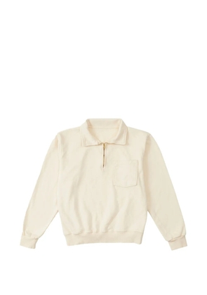 Fortela Yalep zip-collar pocket sweatshirt - Neutrals