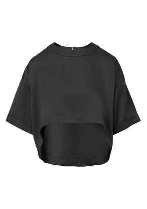 IL VOLO short-sleeve cropped T-shirt - Black