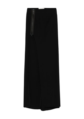 Gemy Maalouf side-zip skirt - Black