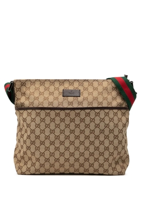 Gucci Pre-Owned 2000-2015 GG Canvas Web crossbody bag - Brown