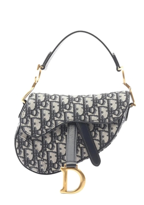 Christian Dior Pre-Owned 2010-2026 Mini Oblique Canvas Saddle Bag shoulder bag - Brown