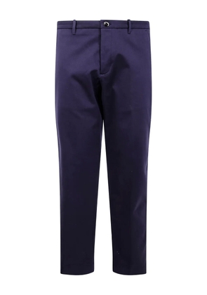 Nine In The Morning button-fastening cotton trousers - Blue