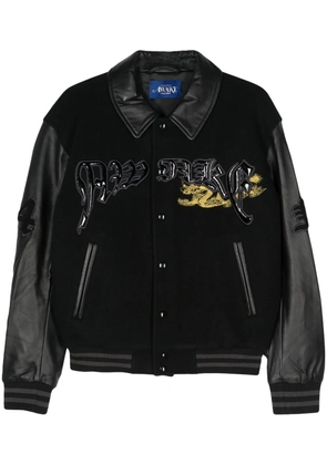 Awake NY dragon-embroidery bomber jacket - Black