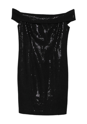 Eleh sequin-embellishment mini dress - Black