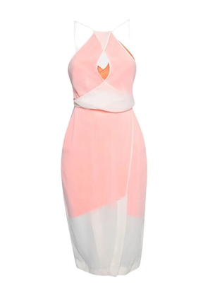 Dion Lee two-tone design midi dress - Orange