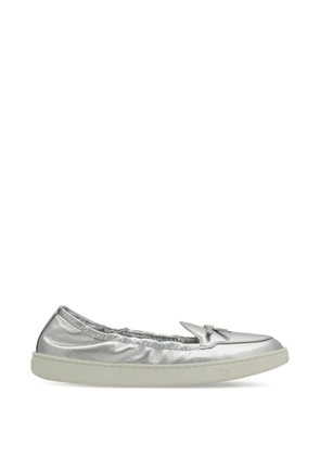 Ferragamo flexible loafers with mini bow-detail - Silver