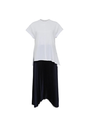 3.1 Phillip Lim short-sleeve pleated T-shirt dress - White