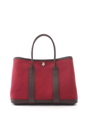 Hermès Pre-Owned 2021 Toile and Negonda Garden Party 30 tote bag - Red