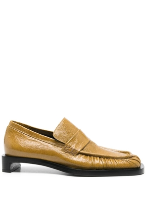 Jil Sander 30mm leather loafers - Green