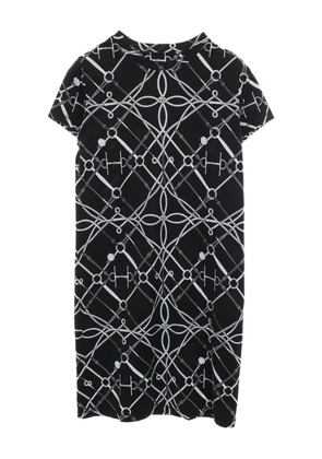 Hermès Pre-Owned 2010s bridle-pattern dress - Black