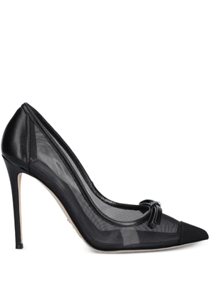 Elisabetta Franchi 90mm bow-detail pumps - Black